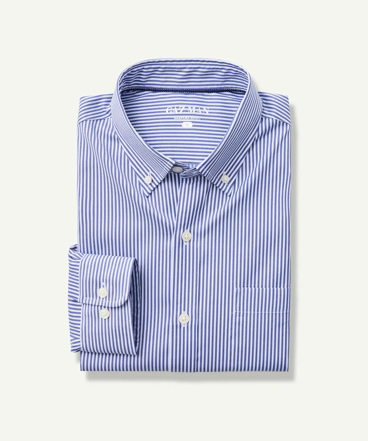 Gazman GAZFLEX Performance Stripe Long Sleeve Shirt - Navy 4 Gazman GAZFLEX Performance Stripe Long Sleeve Shirt - Navy - Image 2