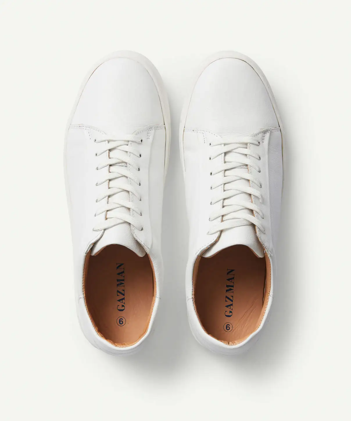 GAZMAN Leather Sneaker - White 4 GAZMAN Leather Sneaker - White - Image 2