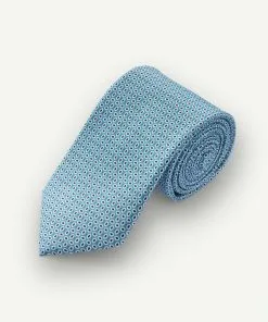 Gazman Silk Textured Stripe Tie - Palm