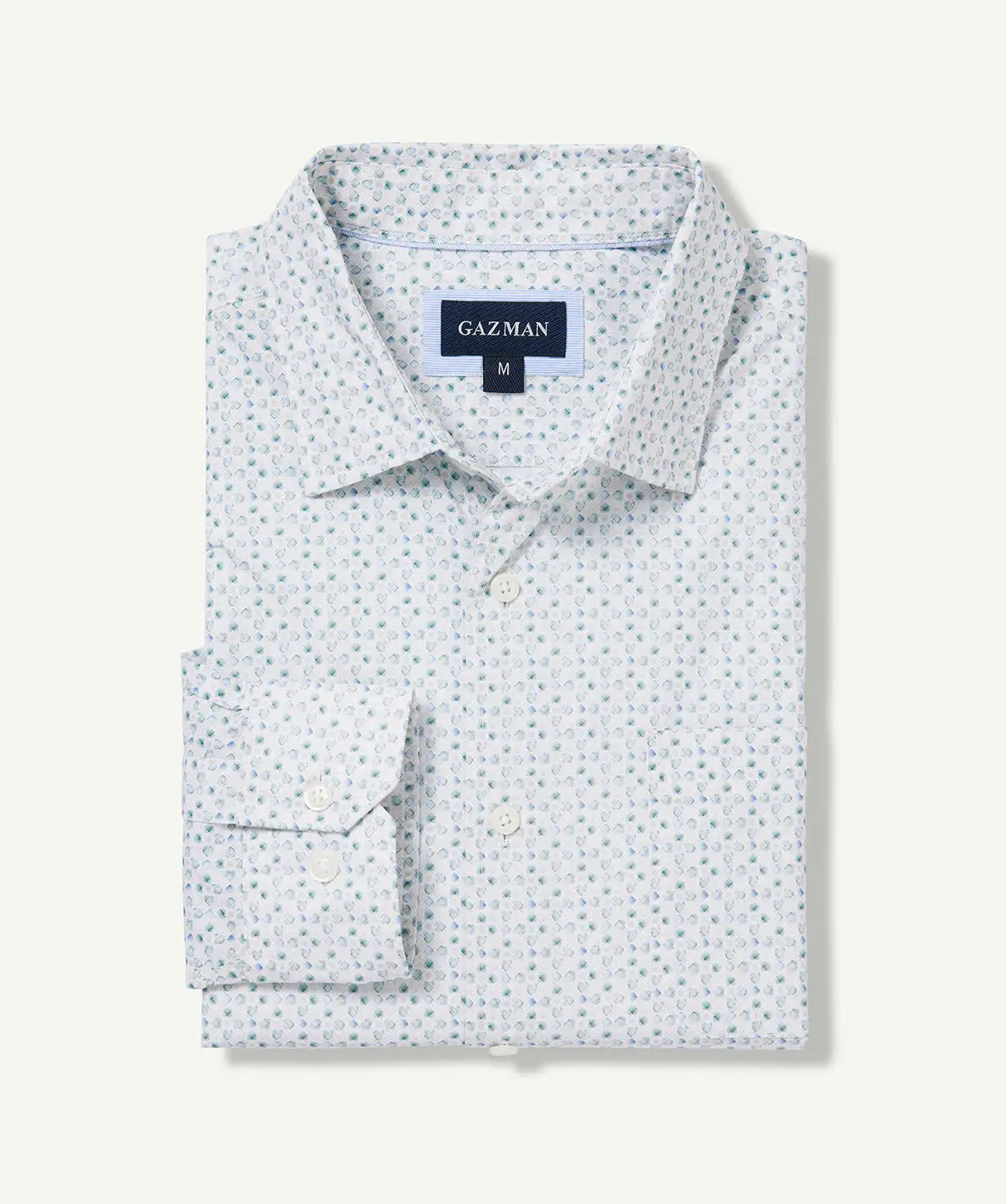 Gazman Casual Geo Print Long Sleeve Shirt - Multi Print 4 Gazman Casual Geo Print Long Sleeve Shirt - Multi Print - Image 2