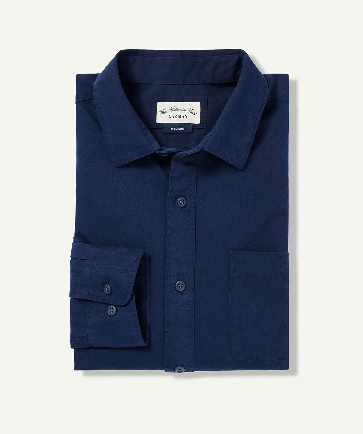 Gazman Authentic Twill Long Sleeve Shirt - Navy 4 Gazman Authentic Twill Long Sleeve Shirt - Navy - Image 2