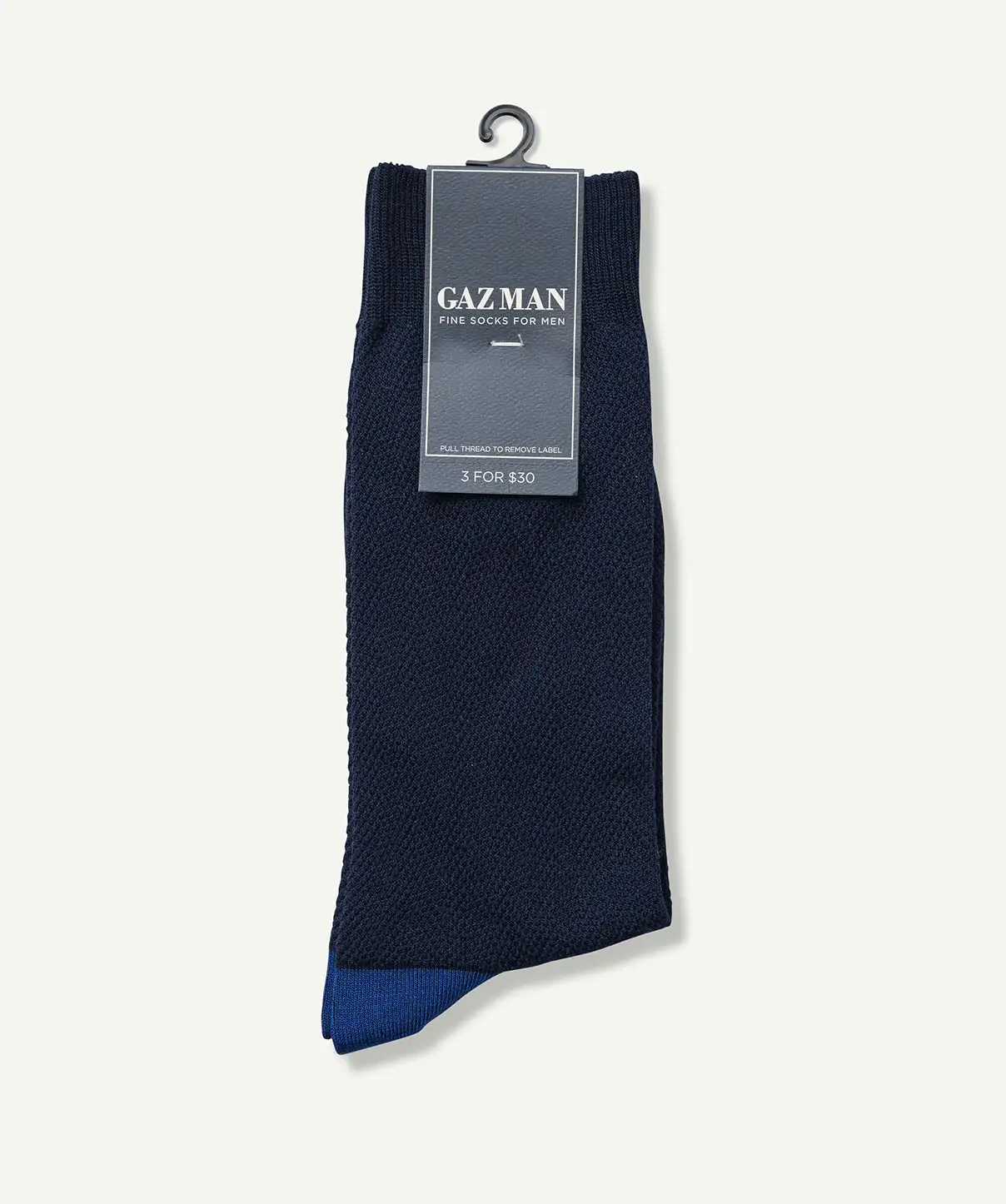 Gazman Textured Sock - Navy 4 Gazman Textured Sock - Navy - Image 2