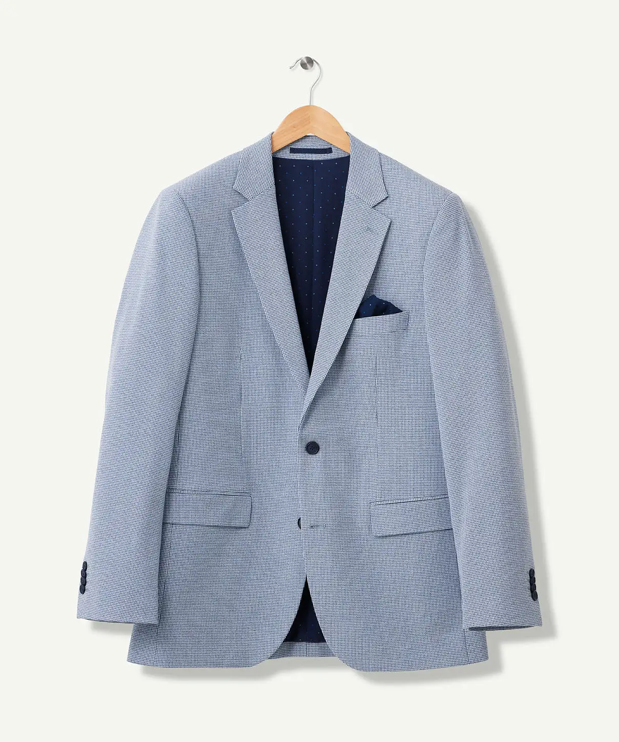 Gazman Performance Houndstooth Sports Jacket - Blue 4 Gazman Performance Houndstooth Sports Jacket - Blue - Image 2