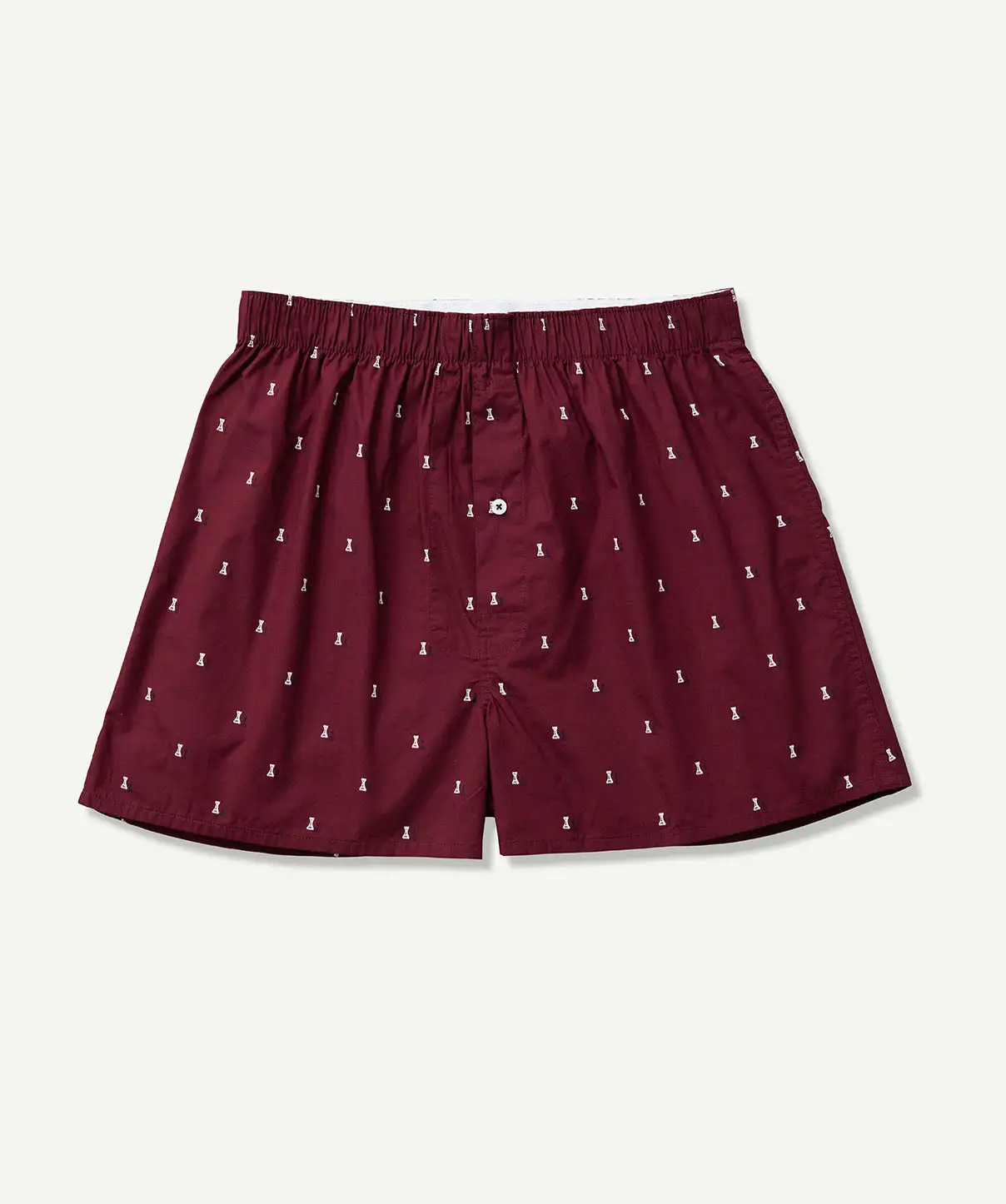 Gazman Chess Print Boxers - Merlot 4 Gazman Chess Print Boxers - Merlot - Image 2