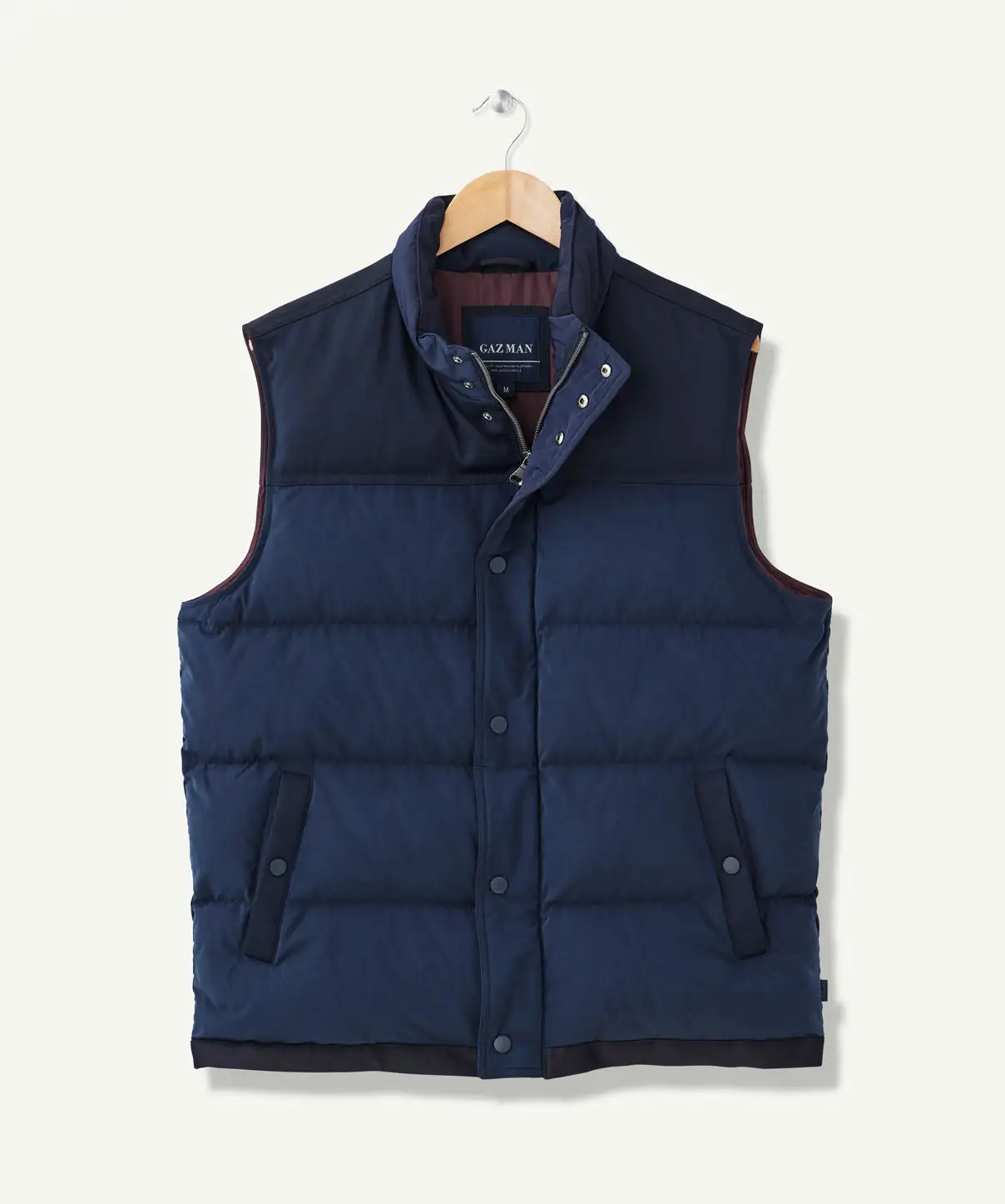 Gazman Wilmot Panel Vest - Navy 4 Gazman Wilmot Panel Vest - Navy - Image 2