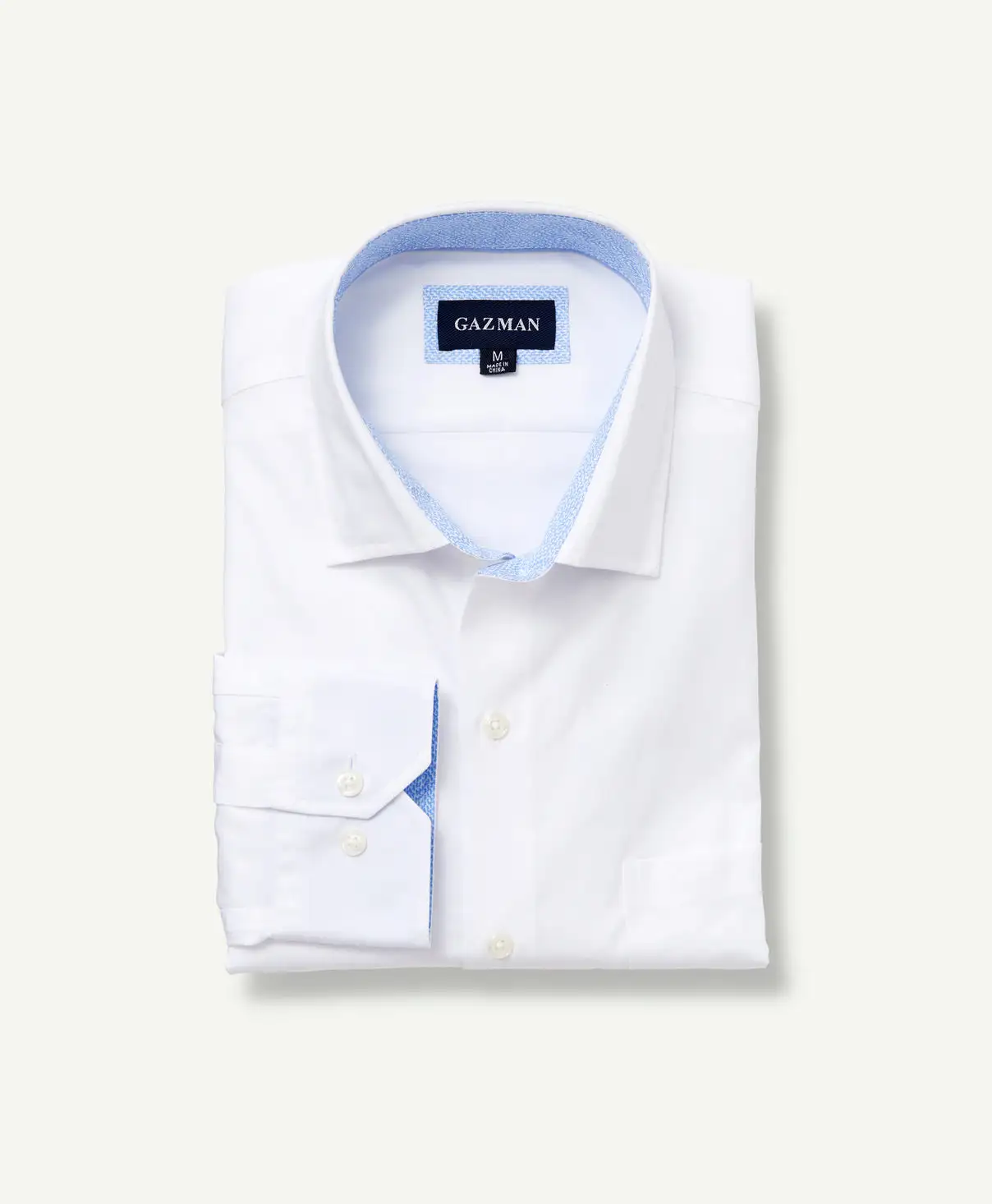 Gazman Easy Care Plain Twill Shirt - White 4 Gazman Easy Care Plain Twill Shirt - White - Image 2
