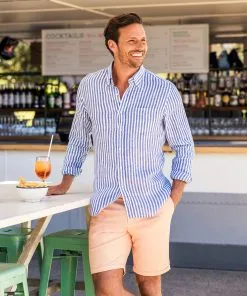 Gazman Linen Bengal Stripe Long Sleeve Shirt - Surf 11 Gazman Linen Bengal Stripe Long Sleeve Shirt - Surf -Cheap Accessories Store 200817 GAZMAN TSP 12 0680 2 1b15ed37 a7de 4b02 976b b9bc4c9269a0