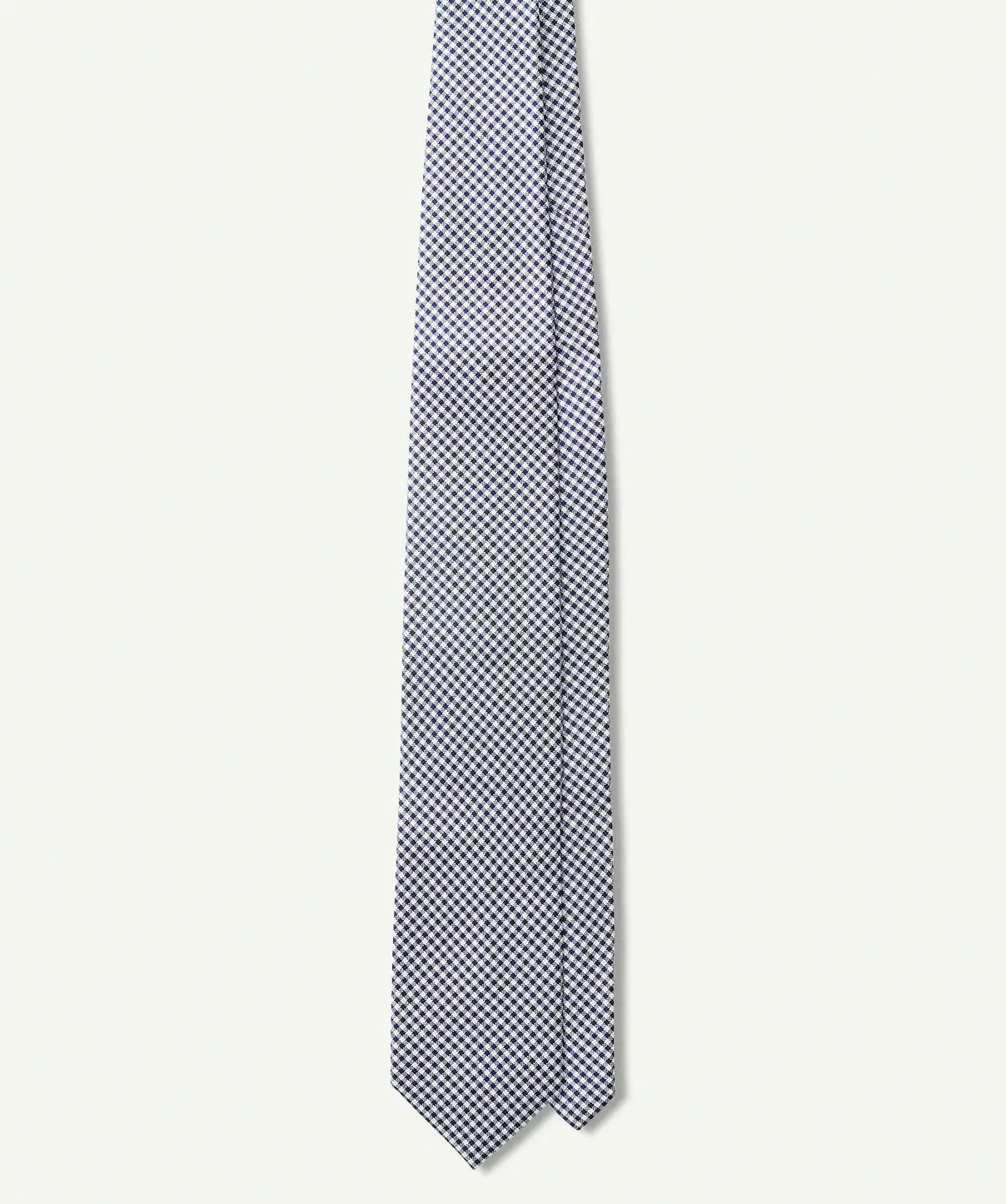 Gazman Silk Mini Check Tie - Midnight 3 Gazman Silk Mini Check Tie - Midnight