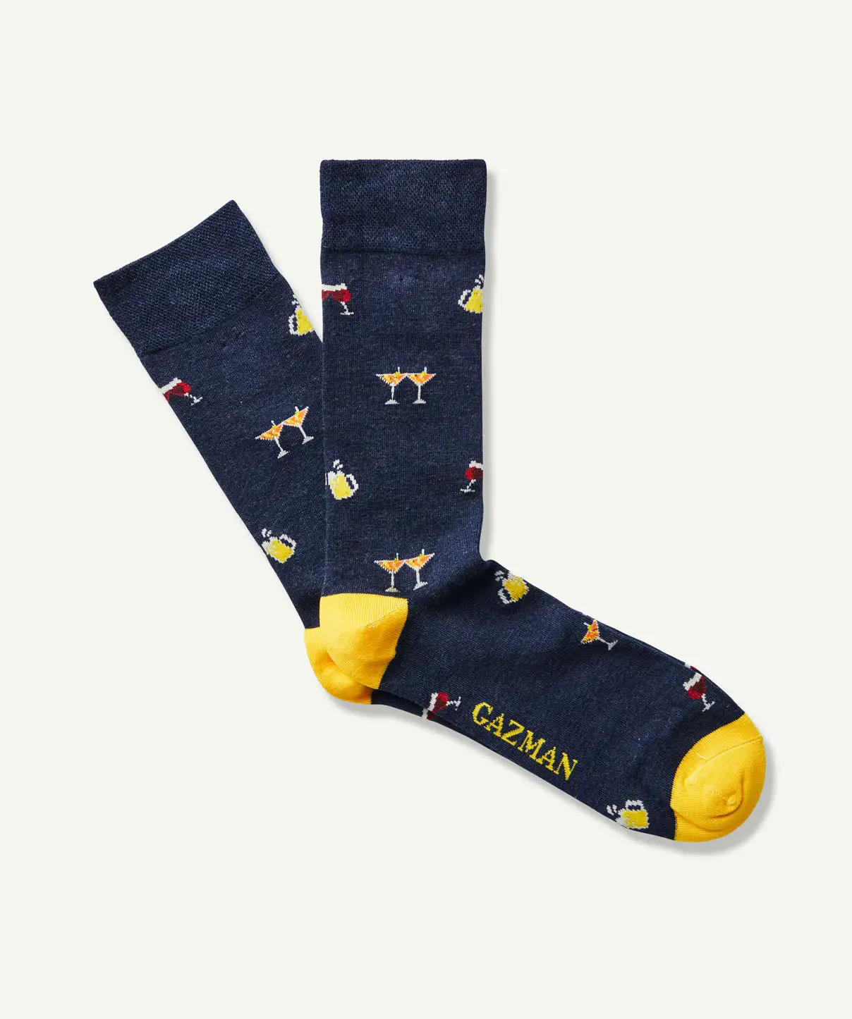 Gazman Non Tight Cheers Sock - Navy 3 Gazman Non Tight Cheers Sock - Navy