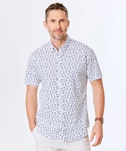 Gazman Tailored Fit Floral Short Sleeve Shirt - White 9 Gazman Tailored Fit Floral Short Sleeve Shirt - White -Cheap Accessories Store 2 82355eb8 73e4 4ff9 971f 451c68314068