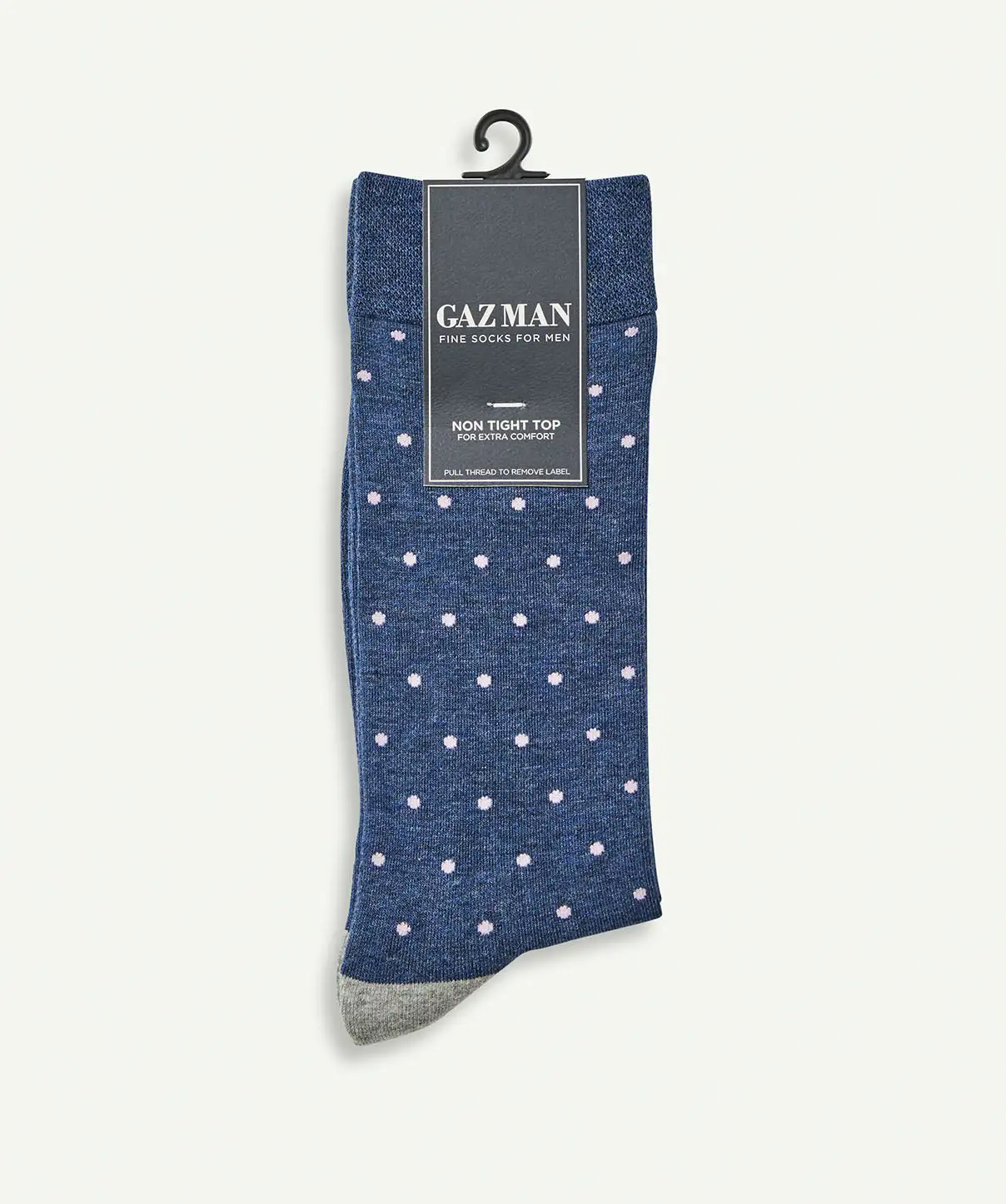 Gazman Non Tight Cushion Dot Sock - Denim 4 Gazman Non Tight Cushion Dot Sock - Denim - Image 2