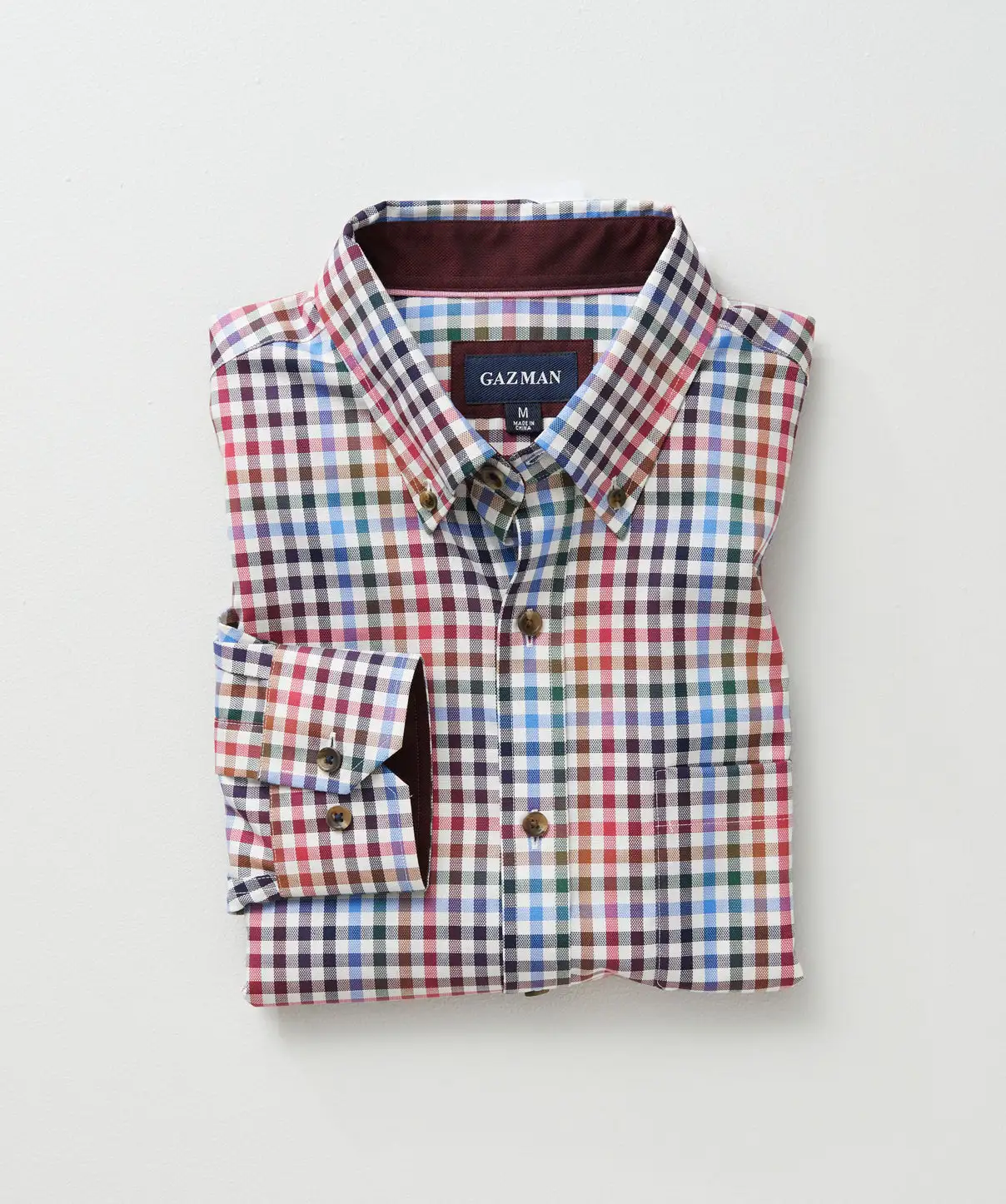 Gazman Easy Care Multi Check Shirt - Multi Check 4 Gazman Easy Care Multi Check Shirt - Multi Check - Image 2