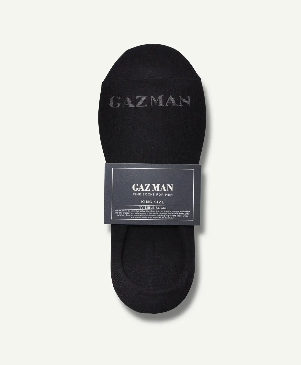 Gazman Invisible Ankle Sock - Black 4 Gazman Invisible Ankle Sock - Black - Image 2