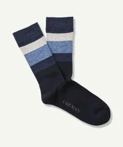 Gazman Non Tight Cushion Block Sock - Navy