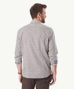 Gazman Tailored Casual Floral Print Long Sleeve Shirt - Autumn 11 Gazman Tailored Casual Floral Print Long Sleeve Shirt - Autumn -Cheap Accessories Store 3 42858