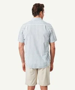 Gazman Casual Bold Melange Stripe Short Sleeve Shirt - Fern 9 Gazman Casual Bold Melange Stripe Short Sleeve Shirt - Fern -Cheap Accessories Store 3 46402