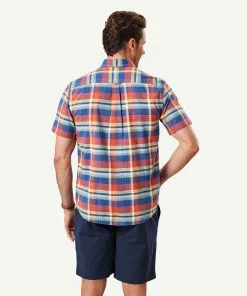 Gazman Casual Multi Check Short Sleeve Shirt - Multi Check -Cheap Accessories Store 3 46417