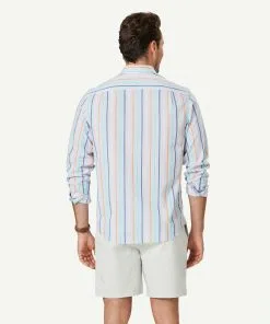 Gazman Casual Madras Stripe Long Sleeve Shirt - Multi Stripe 10 Gazman Casual Madras Stripe Long Sleeve Shirt - Multi Stripe -Cheap Accessories Store 3 46943
