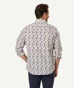 Gazman Casual Floral Print Long Sleeve Shirt - White 9 Gazman Casual Floral Print Long Sleeve Shirt - White -Cheap Accessories Store 3 46991