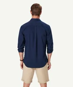 Gazman Authentic Twill Long Sleeve Shirt - Navy 9 Gazman Authentic Twill Long Sleeve Shirt - Navy -Cheap Accessories Store 3 48635