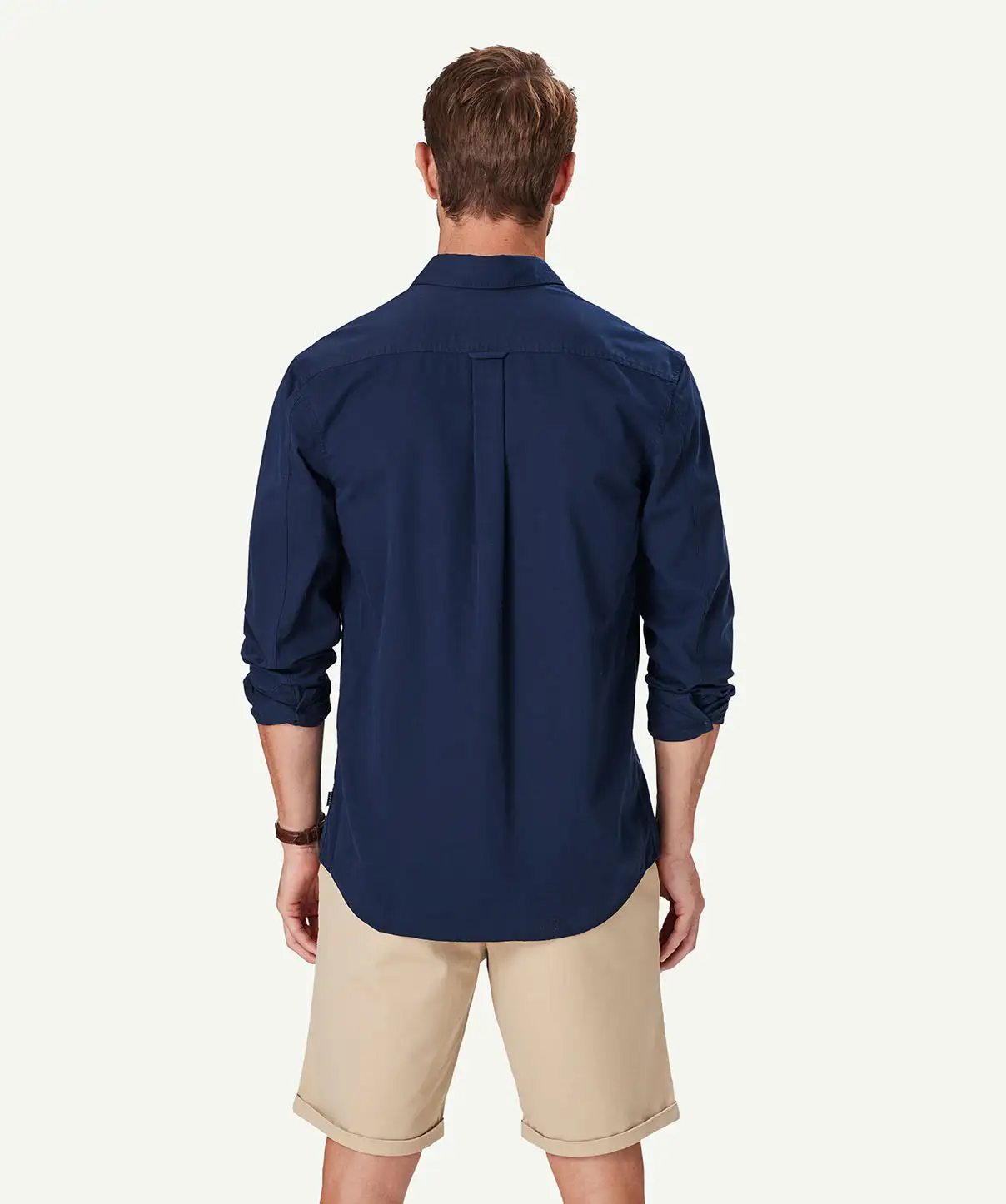 Gazman Authentic Twill Long Sleeve Shirt - Navy 5 Gazman Authentic Twill Long Sleeve Shirt - Navy - Image 3