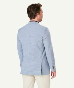 Gazman Performance Houndstooth Sports Jacket - Blue 12 Gazman Performance Houndstooth Sports Jacket - Blue -Cheap Accessories Store 3 48796