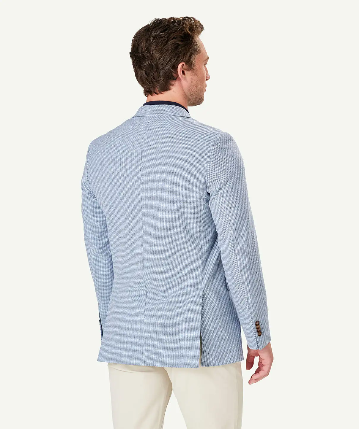 Gazman Performance Houndstooth Sports Jacket - Blue 5 Gazman Performance Houndstooth Sports Jacket - Blue - Image 3