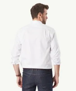 Gazman Easy Care Plain Oxford Shirt - White -Cheap Accessories Store 3 49392
