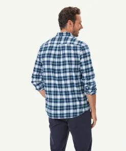 Gazman Brushed Twill Check Long Sleeve Shirt - Slate 9 Gazman Brushed Twill Check Long Sleeve Shirt - Slate -Cheap Accessories Store 3 49935