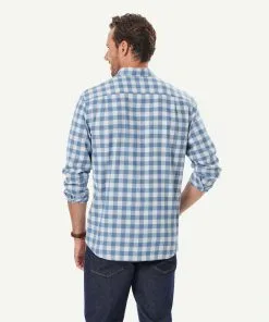 Gazman Brushed Twill Melange Check Long Sleeve Shirt - Slate 9 Gazman Brushed Twill Melange Check Long Sleeve Shirt - Slate -Cheap Accessories Store 3 49945