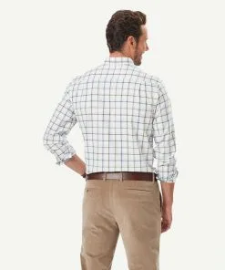 Gazman Easy Care Oxford Check Long Sleeve Shirt - White 9 Gazman Easy Care Oxford Check Long Sleeve Shirt - White -Cheap Accessories Store 3 49992