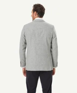 Gazman Wool Blend Houndstooth Sports Jacket - Light Grey -Cheap Accessories Store 3 50040