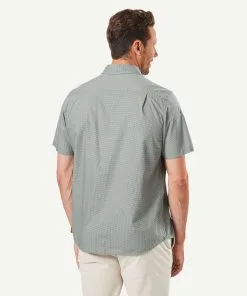 Gazman Casual Geo Print Short Sleeve Shirt - Olive -Cheap Accessories Store 3 09abf664 bf1a 49d7 83a8 96731bef20b7