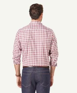 Gazman Easy Care Twill Box Check Long Sleeve Shirt - Wine -Cheap Accessories Store 3 30e309b2 5fd9 4fbd 9bbd fae38f269887