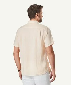 Gazman Linen Stripe Short Sleeve Shirt - Yellow -Cheap Accessories Store 3 34cedb10 b2cb 4a40 a78e 4f604b16ef73