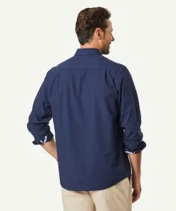 Gazman Casual Oxford Long Sleeve Shirt - Navy -Cheap Accessories Store 3 3f61c1e5 92d4 4be0 b6b7 9ee6c74d55de