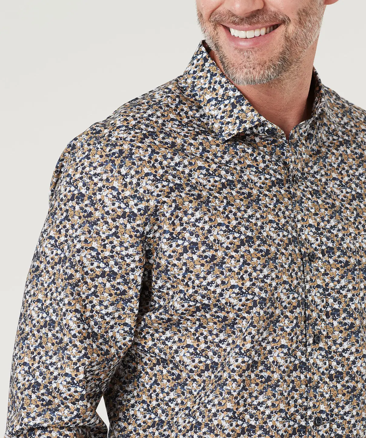 Gazman Tailored Fit Floral Print Shirt - Autumn 5 Gazman Tailored Fit Floral Print Shirt - Autumn - Image 3