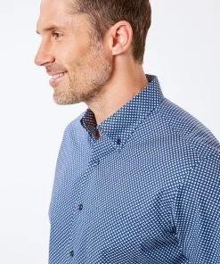 Gazman Geometric Print Short Sleeve Shirt - Navy 8 Gazman Geometric Print Short Sleeve Shirt - Navy -Cheap Accessories Store 3 75db6c76 e7fe 403f ad57 2ae979eb6c53