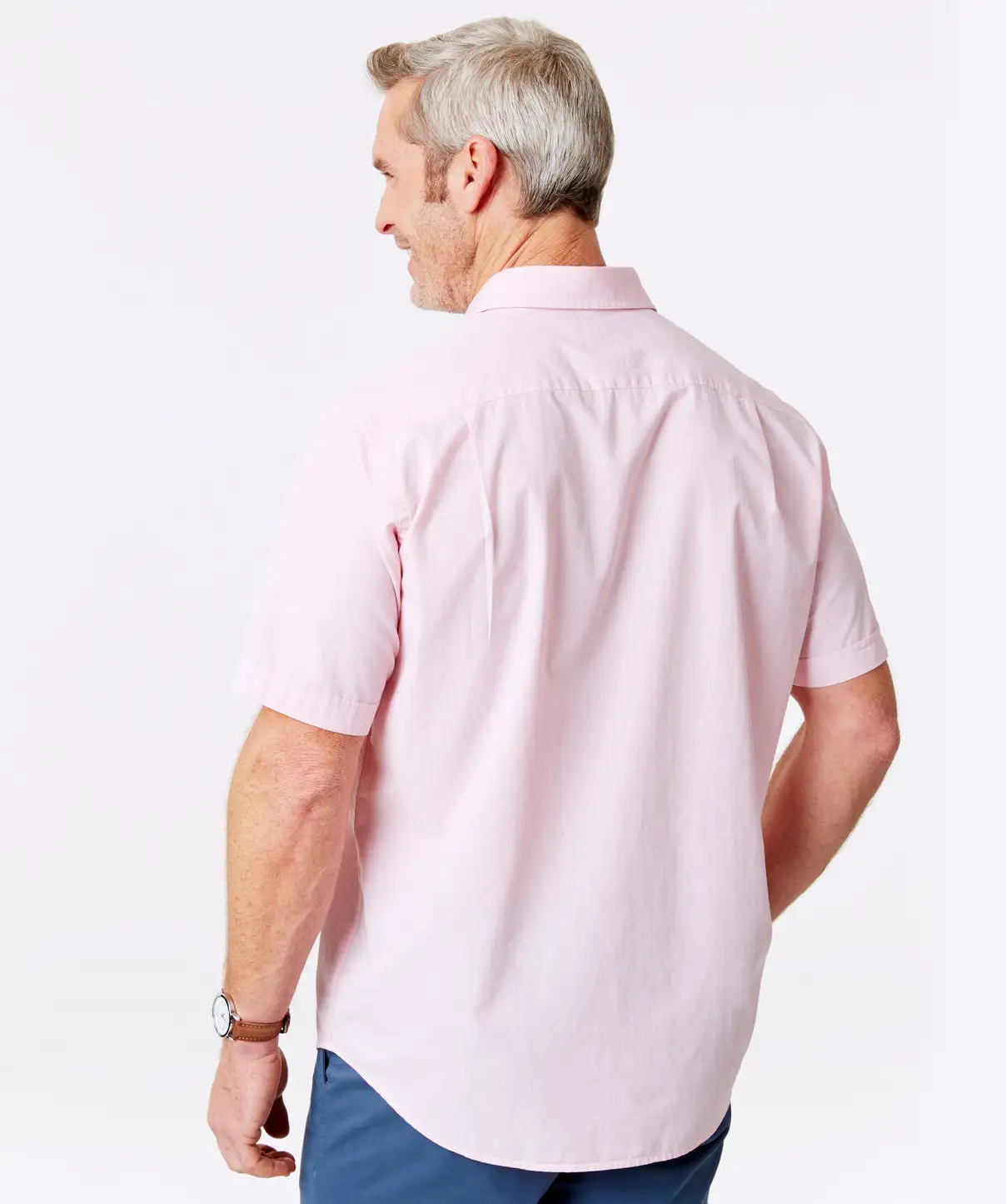 Gazman Casual Plain Short Sleeve Shirt - Pink 5 Gazman Casual Plain Short Sleeve Shirt - Pink - Image 3