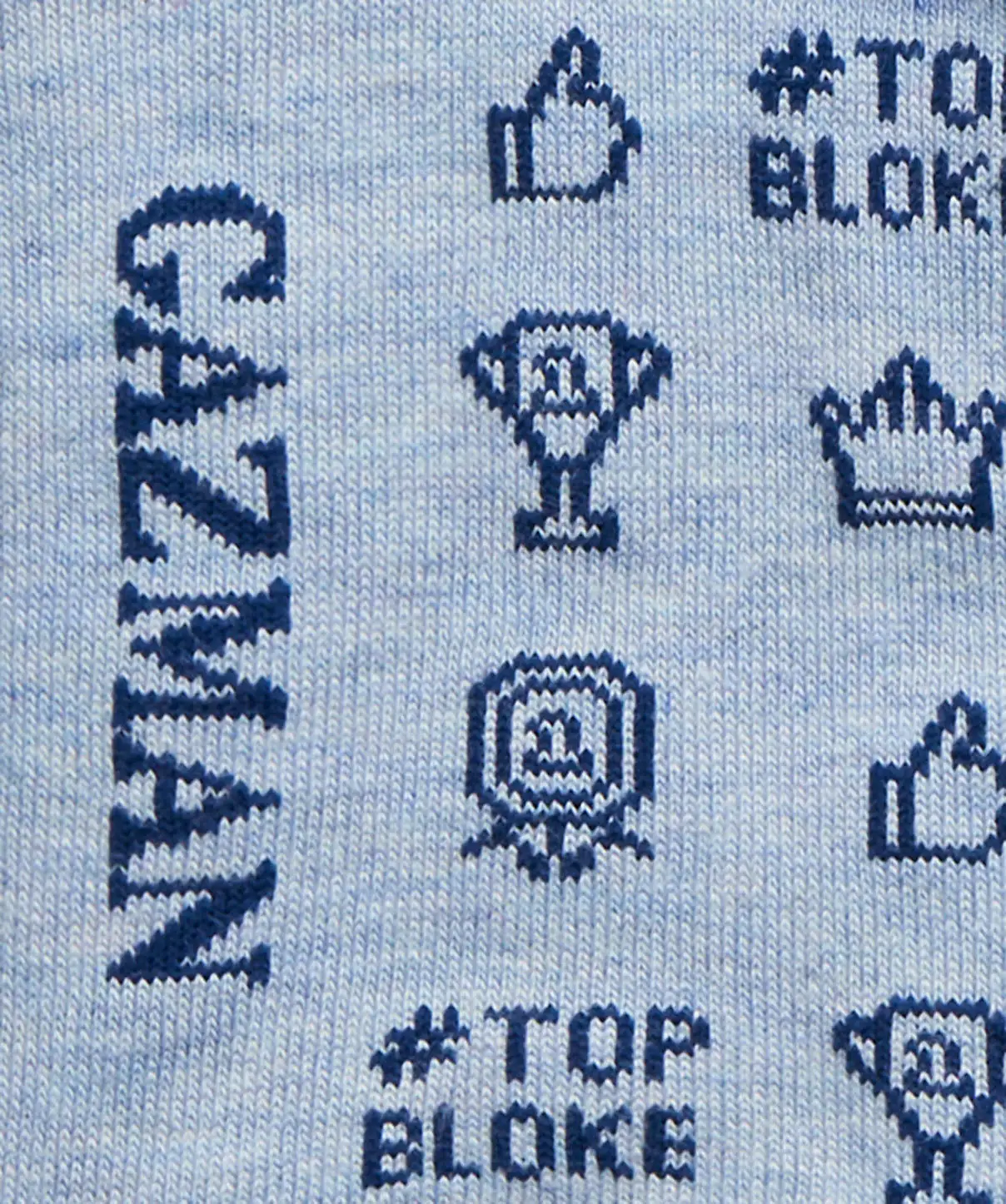 Gazman Non Tight Top Bloke Sock - Blue Marle 5 Gazman Non Tight Top Bloke Sock - Blue Marle - Image 3