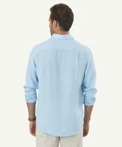 Gazman Pure Linen Plain Long Sleeve Shirt - Turquoise 8 Gazman Pure Linen Plain Long Sleeve Shirt - Turquoise -Cheap Accessories Store 3 9a886c0e f226 433d 80f2 f2ee7de4efe3