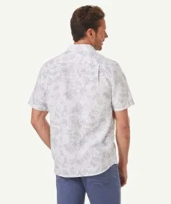Gazman Linen Blend Floral Short Sleeve Shirt - Dove 9 Gazman Linen Blend Floral Short Sleeve Shirt - Dove -Cheap Accessories Store 3 aaf2b697 1274 42ef a332 39acabca8afd