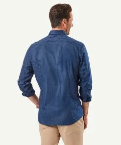 Gazman Tailored Easy Care Check Long Sleeve Shirt - Navy 11 Gazman Tailored Easy Care Check Long Sleeve Shirt - Navy -Cheap Accessories Store 3 b4093cdf 44ac 4664 b450 fed5b741a25d