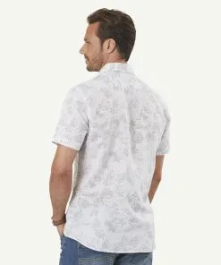 Gazman Tailored Fit Linen Blend Print Short Sleeve Shirt - Dove 9 Gazman Tailored Fit Linen Blend Print Short Sleeve Shirt - Dove -Cheap Accessories Store 3 bfbbf434 354a 49f5 ba71 a3161168602b