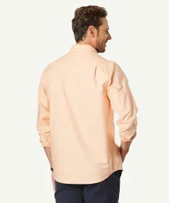Gazman Easy Care Oxford Check Long Sleeve Shirt - Mango -Cheap Accessories Store 3 c2fe92d0 cea2 462f 9a60 be10ce80c207