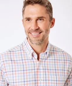 Gazman Easy Care Oxford Check Shirt - Multi Check -Cheap Accessories Store 3 cbba0ff7 b52b 454b 8955 7bbc7f67e82d