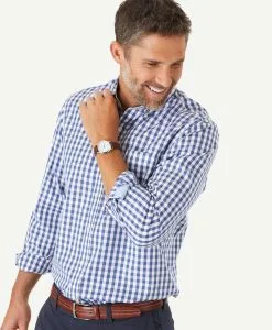 Gazman Easy Care Oxford Gingham Shirt - Petrol -Cheap Accessories Store 3 eee2729b 0acc 4254 af1d 54065df775c0