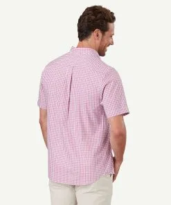 Gazman Easy Care Check Short Sleeve Shirt - Berry -Cheap Accessories Store 3 f6c73dd4 fd49 44d1 ba92 dcec98301782