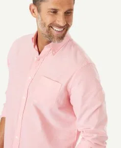 Gazman Casual Plain Oxford Shirt - Coral -Cheap Accessories Store 3 fb2a2dea 7f06 4db1 8744 89440e47b6a7