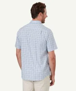 Gazman Easy Care Check Short Sleeve Shirt - Blue -Cheap Accessories Store 3 fc494a52 c6ae 4546 a435 e1d0a342c5cf